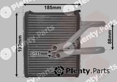 Van Wezel 25006299 — Heat Exchanger, interior heating