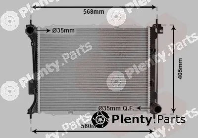 Van Wezel 82002309 — Radiator, engine cooling