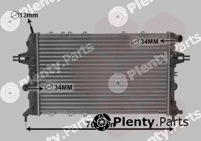 Van Wezel 37002293 — Radiator, engine cooling