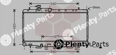 Van Wezel 51002051 — Radiator, engine cooling