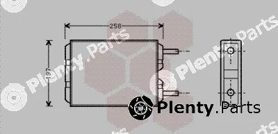 Van Wezel 59006040 — Heat Exchanger, interior heating