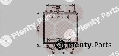 Van Wezel 52002095 — Radiator, engine cooling