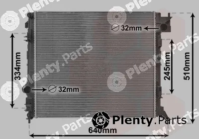 Van Wezel 43012701 — Radiator, engine cooling