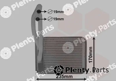 Van Wezel 82006446 — Heat Exchanger, interior heating