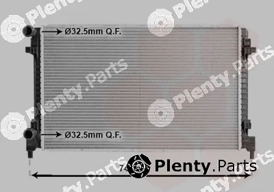 Van Wezel 58012734 — Radiator, engine cooling