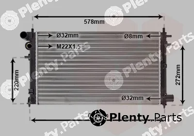 Van Wezel 40002149 — Radiator, engine cooling