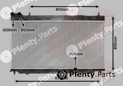 Van Wezel 25002206 — Radiator, engine cooling