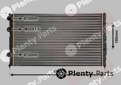Van Wezel 49002031 — Radiator, engine cooling