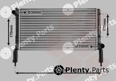 Van Wezel 17002263 — Radiator, engine cooling