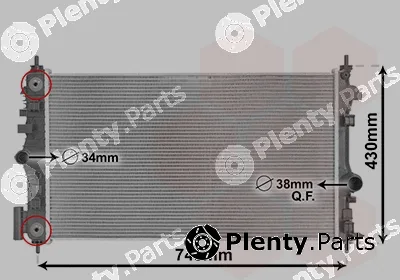 Van Wezel 37012710 — Radiator, engine cooling *** IR PLUS ***