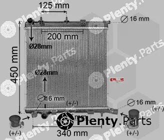 Van Wezel 40012368 — Radiator, engine cooling