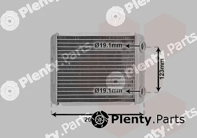 Van Wezel 43006344 — Heat Exchanger, interior heating