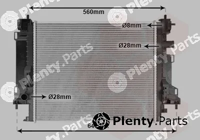 Van Wezel 43012704 — Radiator, engine cooling