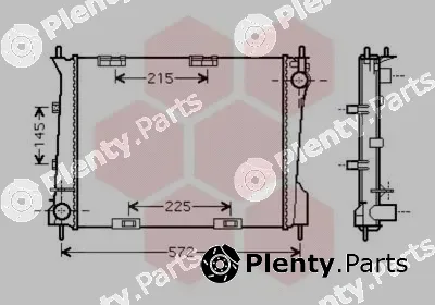 Van Wezel 43002554 — Radiator, engine cooling