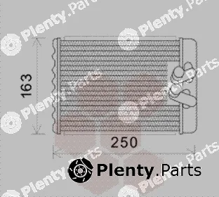 Van Wezel 82006232 — Heat Exchanger, interior heating