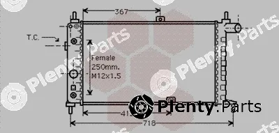 Van Wezel 37002065 — Radiator, engine cooling