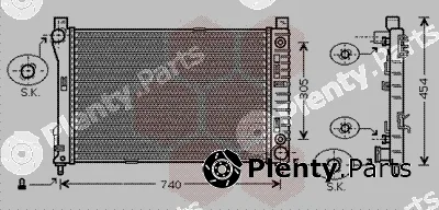 Van Wezel 30002339 — Radiator, engine cooling