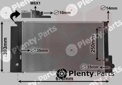 Van Wezel 53002695 — Radiator, engine cooling