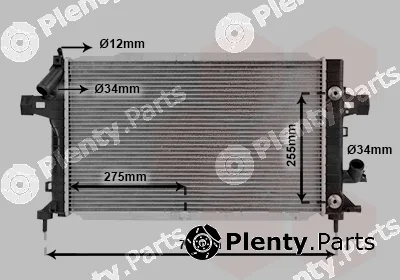 Van Wezel 37002467 — Radiator, engine cooling