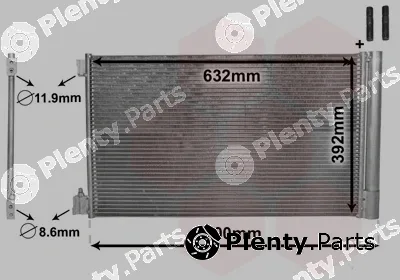 Van Wezel 37005478 — Condenser, air conditioning
