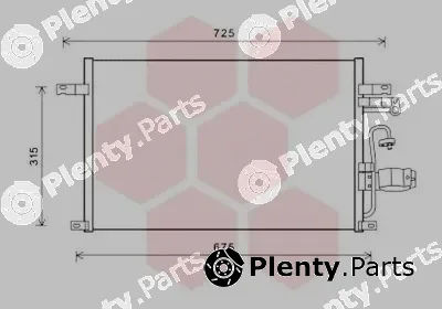 Van Wezel 81005137 — Condenser, air conditioning