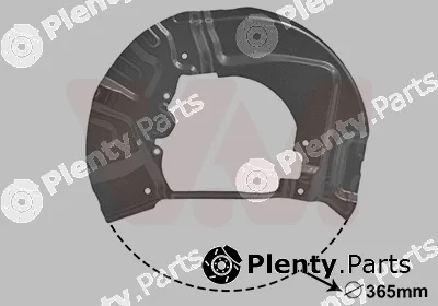 Van Wezel 0655371 — Splash Guard, brake disc