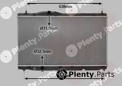 Van Wezel 25012706 — Radiator, engine cooling