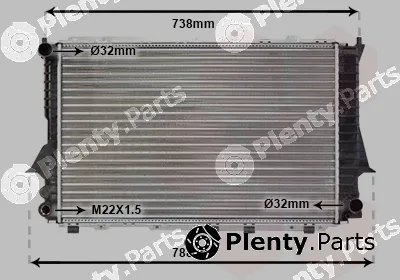 Van Wezel 03002083 — Radiator, engine cooling