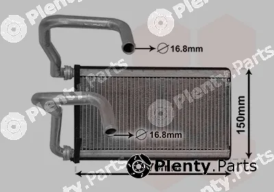 Van Wezel 21006070 — Heat Exchanger, interior heating