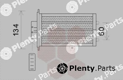Van Wezel 82006233 — Heat Exchanger, interior heating