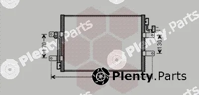 Van Wezel 17005393 — Condenser, air conditioning