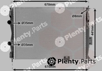 Van Wezel 13002280 — Radiator, engine cooling