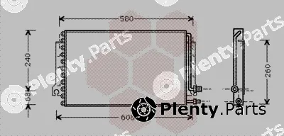 Van Wezel 74005024 — Condenser, air conditioning