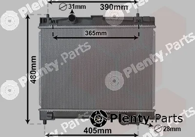 Van Wezel 53002716 — Radiator, engine cooling