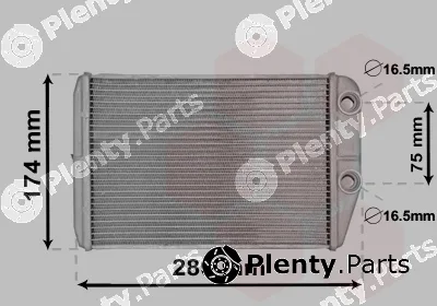 Van Wezel 17006410 — Heat Exchanger, interior heating