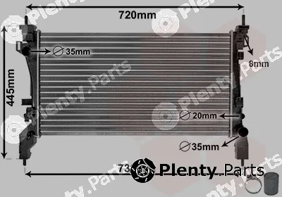 Van Wezel 17002385 — Radiator, engine cooling *** IR PLUS ***