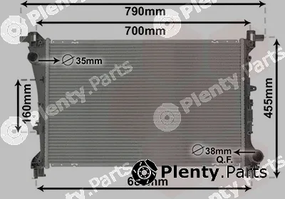 Van Wezel 17012706 — Radiator, engine cooling