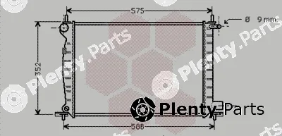 Van Wezel 18002224 — Radiator, engine cooling