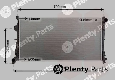 Van Wezel 07002092 — Radiator, engine cooling