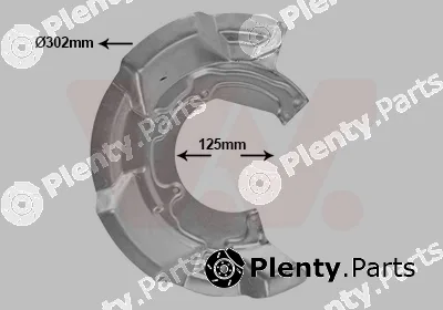 Van Wezel 0506371 — Splash Guard, brake disc
