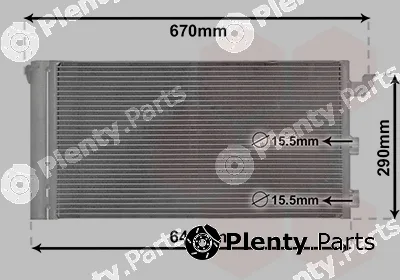 Van Wezel 17005406 — Condenser, air conditioning