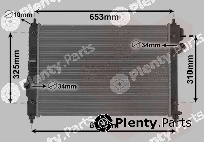 Van Wezel 08002064 — Radiator, engine cooling