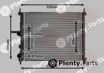 Van Wezel 17002317 — Radiator, engine cooling