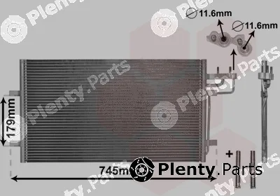 Van Wezel 18005367 — Condenser, air conditioning *** IR PLUS ***