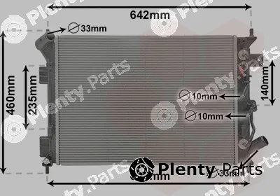 Van Wezel 82012713 — Radiator, engine cooling