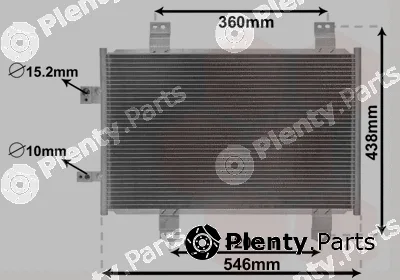 Van Wezel 27015702 — Condenser, air conditioning