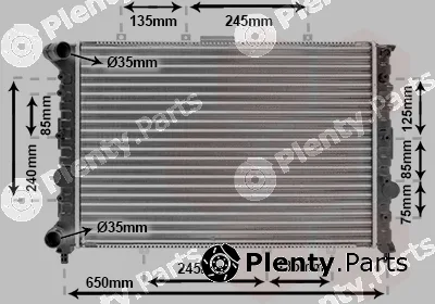 Van Wezel 01002038 — Radiator, engine cooling