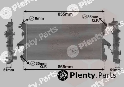 Van Wezel 17002399 — Radiator, engine cooling