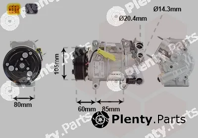 Van Wezel 4001K701 — Compressor, air conditioning