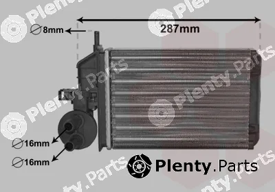 Van Wezel 17006259 — Heat Exchanger, interior heating *** IR PLUS ***